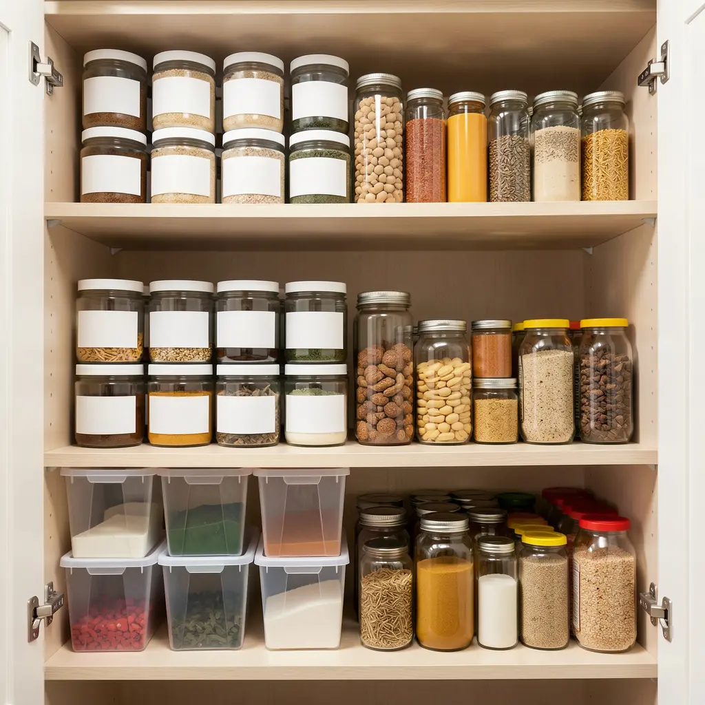 Professionally organized pantry
